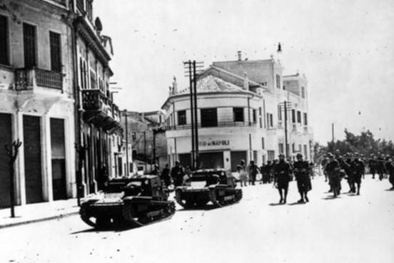 Moment image for Italian army launches offensive in Greece through Albania.