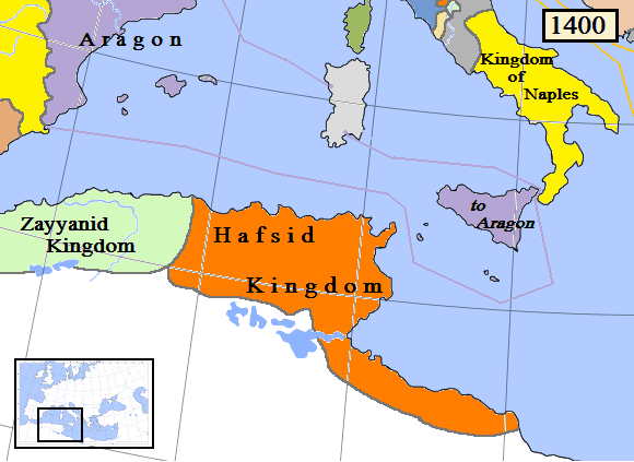 Moment image for Establishment of Hafsid Dynasty in Ifriqiya; dynastic rule over Tunisia and eastern regions.