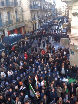 Calls for political change spark nationwide demonstrations in Algeria during the Arab Spring.