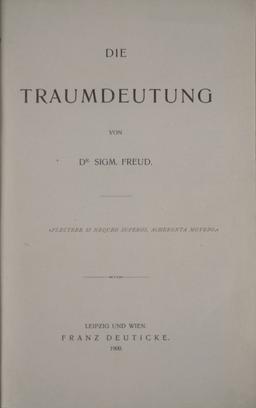 Sigmund Freud publishes 'Interpretation of Dreams'