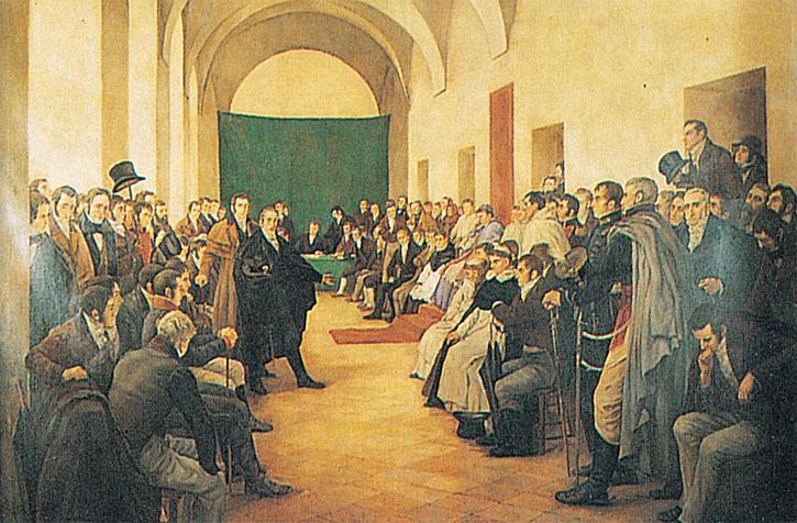 Moment image for Argentina declares independence from Spain in 1816.