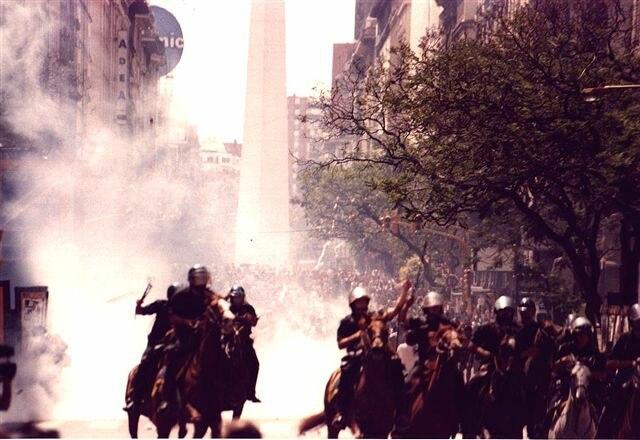 Moment image for Social uprising leading to the resignation of a government in Argentina.