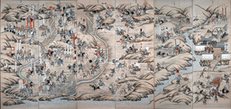 Battle between Oda Nobunaga and Takeda Katsuyori at Nagashino.