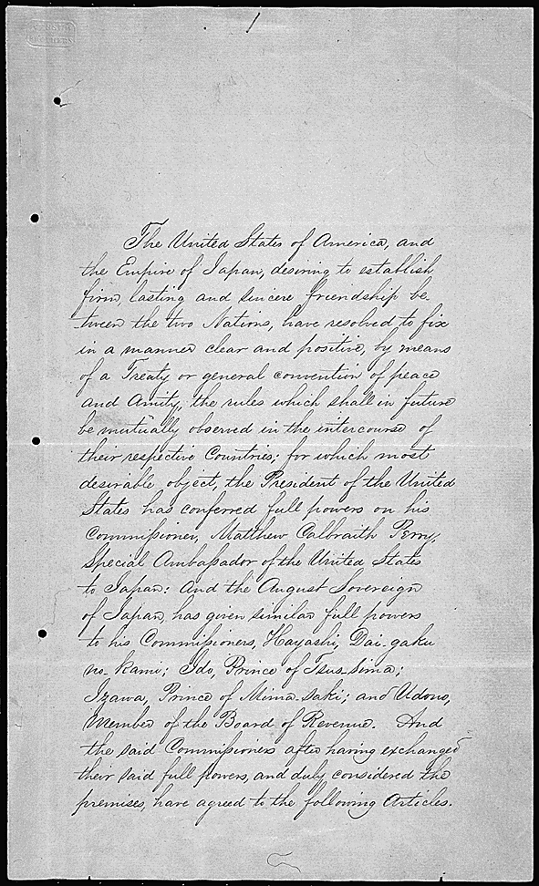 Moment image for Treaty: Convention of Kanagawa Signed