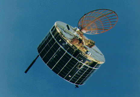 Moment image for Space probe Sakigake passes Earth