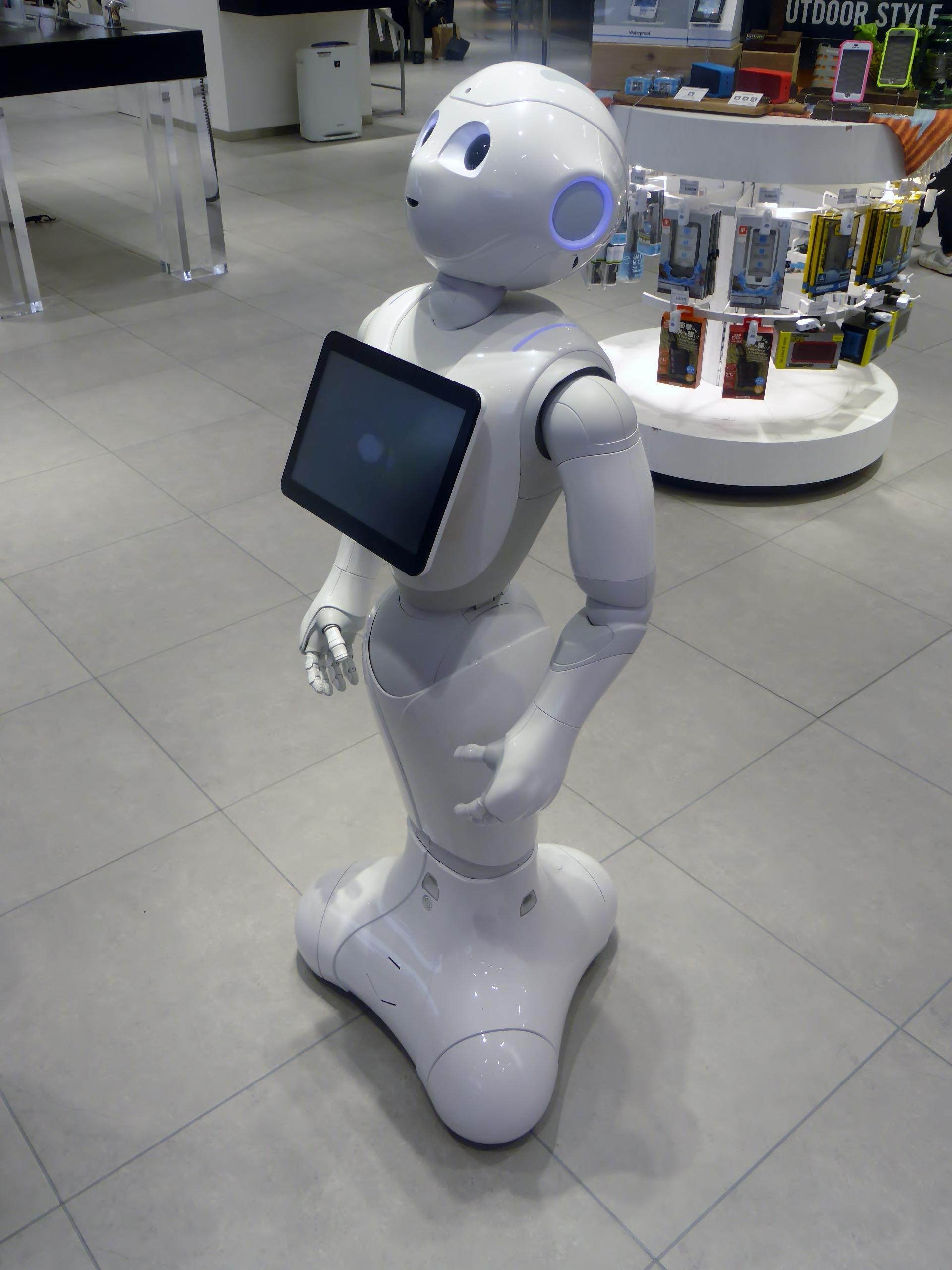 Moment image for 1000 humanoid robots named "Pepper" sell out in under a minute ($1,600 each) in Japan,