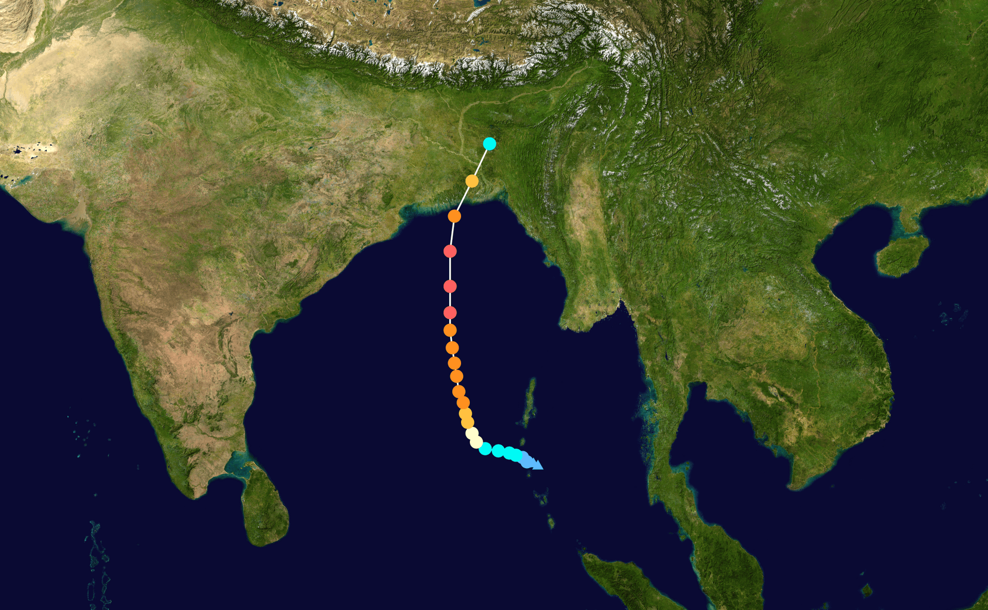 Moment image for Cyclone Sidr Impact on Bangladesh and India