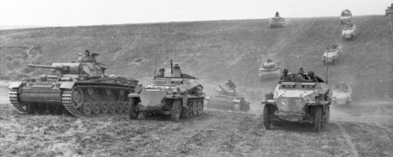 Moment image for German Panzer Divisions Pioneer Blitzkrieg Warfare Rapid armored assaults supported by air power shock the Allies.