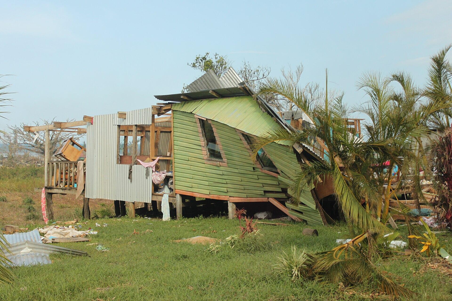 Moment image for Tropical Cyclone Winston hits Fiji, killing at least 29 - most powerful storm on record in Southern Hemisphere