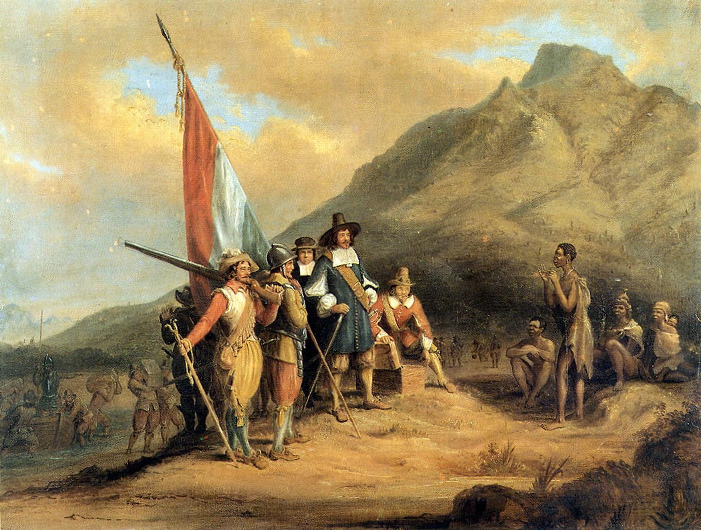 Moment image for Dutch settlement at Cape Town under Jan van Riebeeck