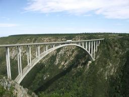 The Bloukrans Bridge is opened as the highest concrete arch in Africa