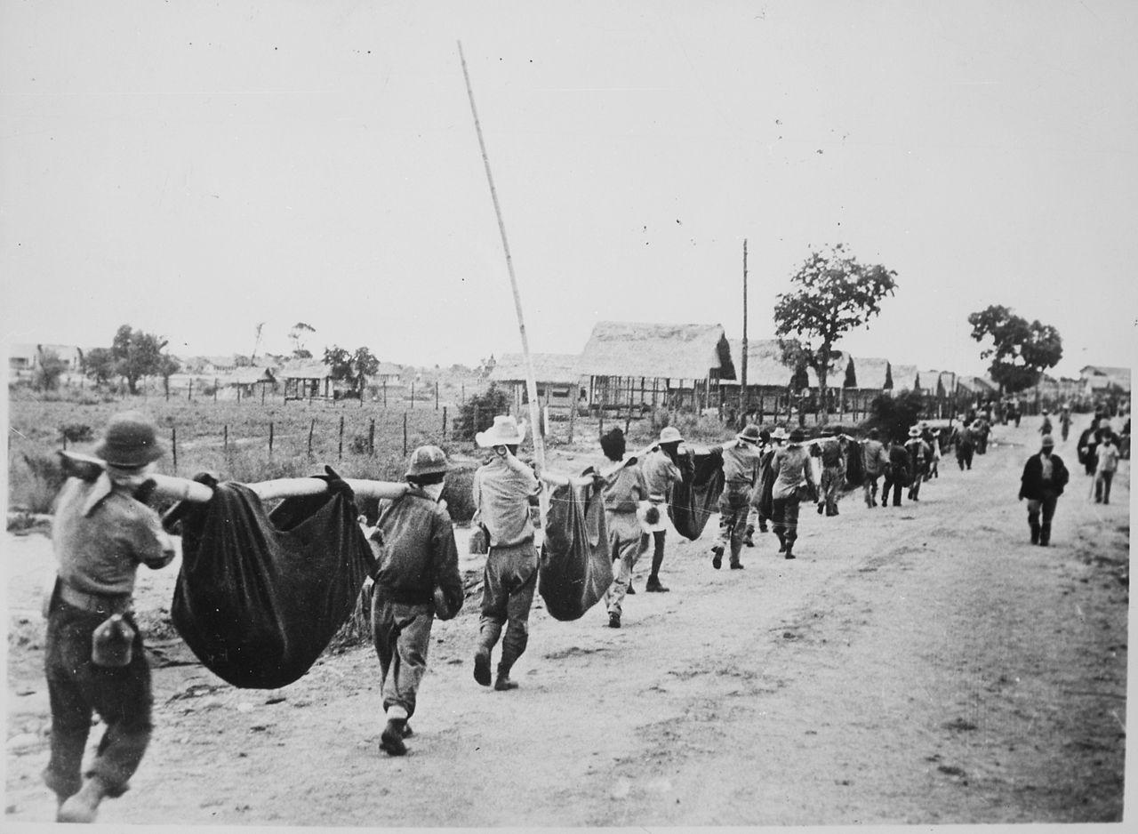 Moment image for World War II's Bataan Death March and stories of survival from Japanese captivity.