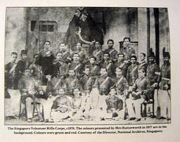 Establishment of Volunteer Rifle Corps for colony defense.