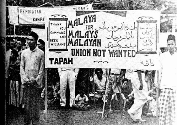 Moment image for British government proposes the Malayan Union