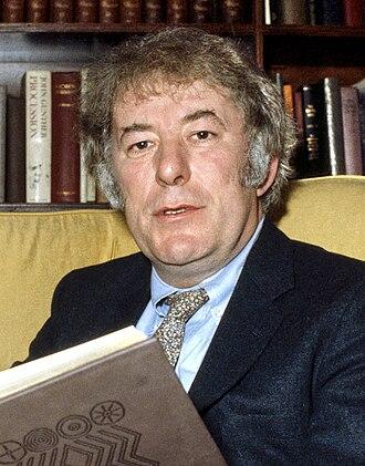 Moment image for Seamus Heaney: Nobel Prize-winning Irish poet bridging past and present with lyrical depth.