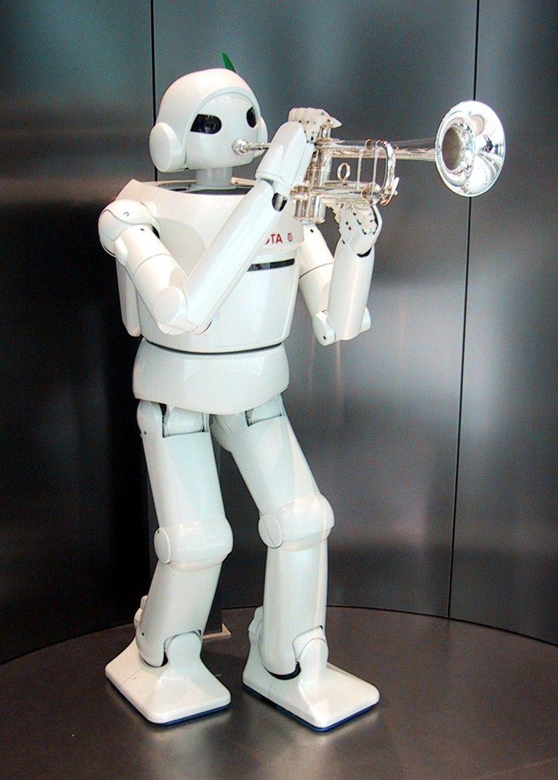 Moment image for Toyota Showcased Its Trumpet-Playing Robot