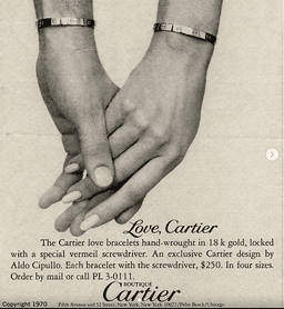 Creation of the Love bracelet