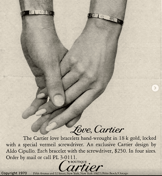 Moment image for Creation of the Love bracelet