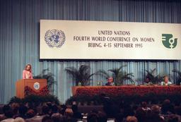 Significant milestone: Fourth World Conference on Women in Beijing advances gender equality worldwide.