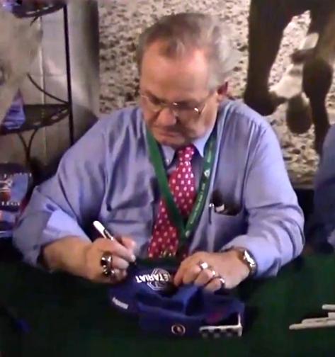 Moment image for Riva Ridge's victory with Ron Turcotte under Lucien Laurin at Meadow Stable.