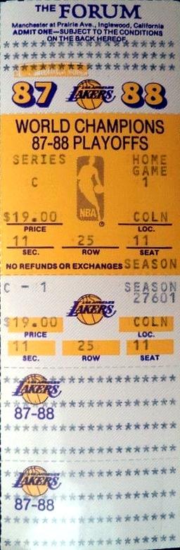 Lakers win 1988 NBA Finals