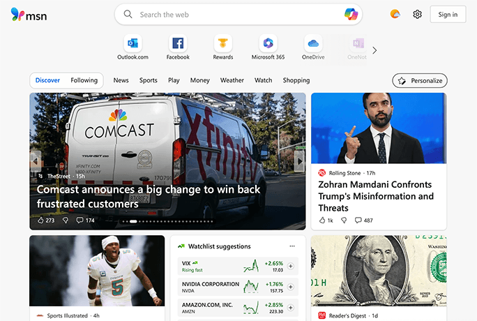Moment image for Microsoft announces new MSN search service