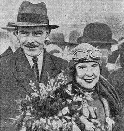 Aviation garments for Mrs Victor Bruce