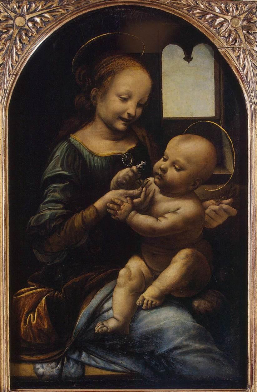 Moment image for Leonardo da Vinci's Benois Madonna: A Renaissance masterpiece of innovation and emotion.