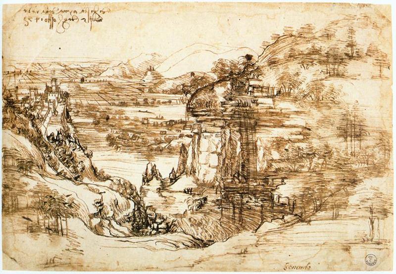 Moment image for Leonardo da Vinci's Early Landscape Drawing: Foundation of Realism and Scientific Precision