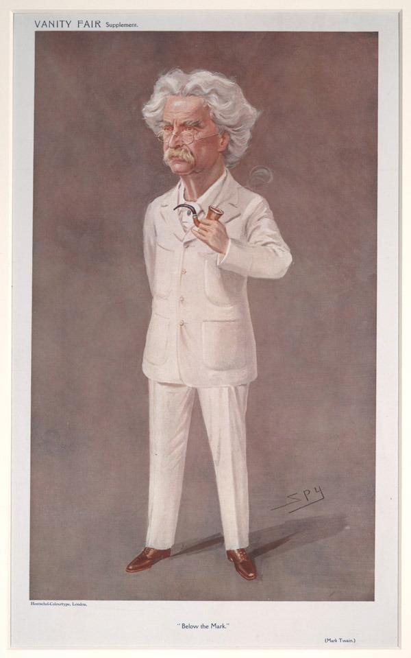 Moment image for Caricature of Twain in Vanity Fair