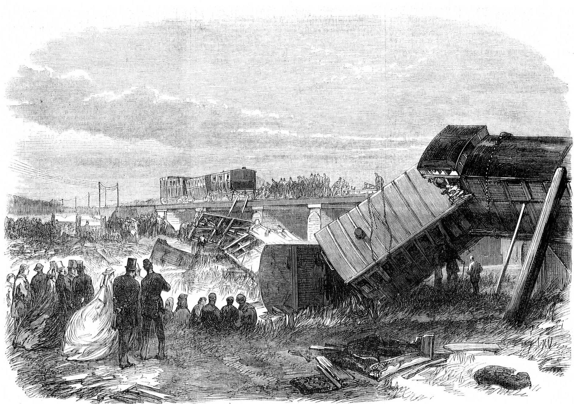 Moment image for Charles Dickens in Staplehurst Rail Crash