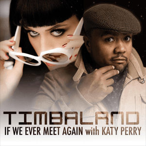 Moment image for Katy Perry & Timbaland's "If We Ever Meet Again" - Pop collaboration with art thief narrative.