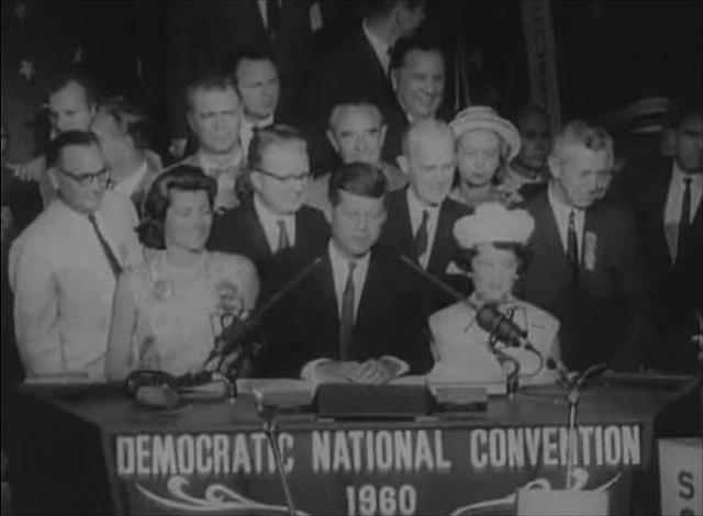 Moment image for John F. Kennedy was nominated for president at the Democratic National Convention