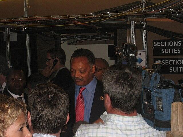 Moment image for Reverend Jesse Jackson at the 2008 Democratic National Convention