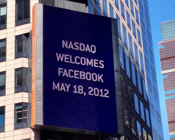 Moment image for Facebook went public with an initial public offering (IPO)