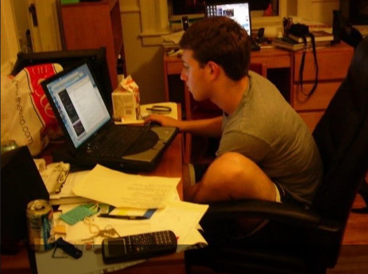 Moment image for Launched The Facebook from his Harvard dorm room