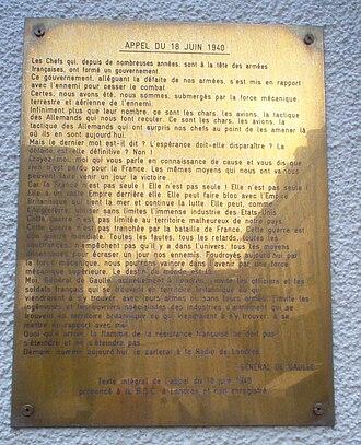 Moment image for De Gaulle's 'Appeal of 18 June:' Defiance against Nazi occupation during WWII.