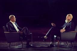 David Letterman Introduces Barack Obama as First Guest on New Show Premiere