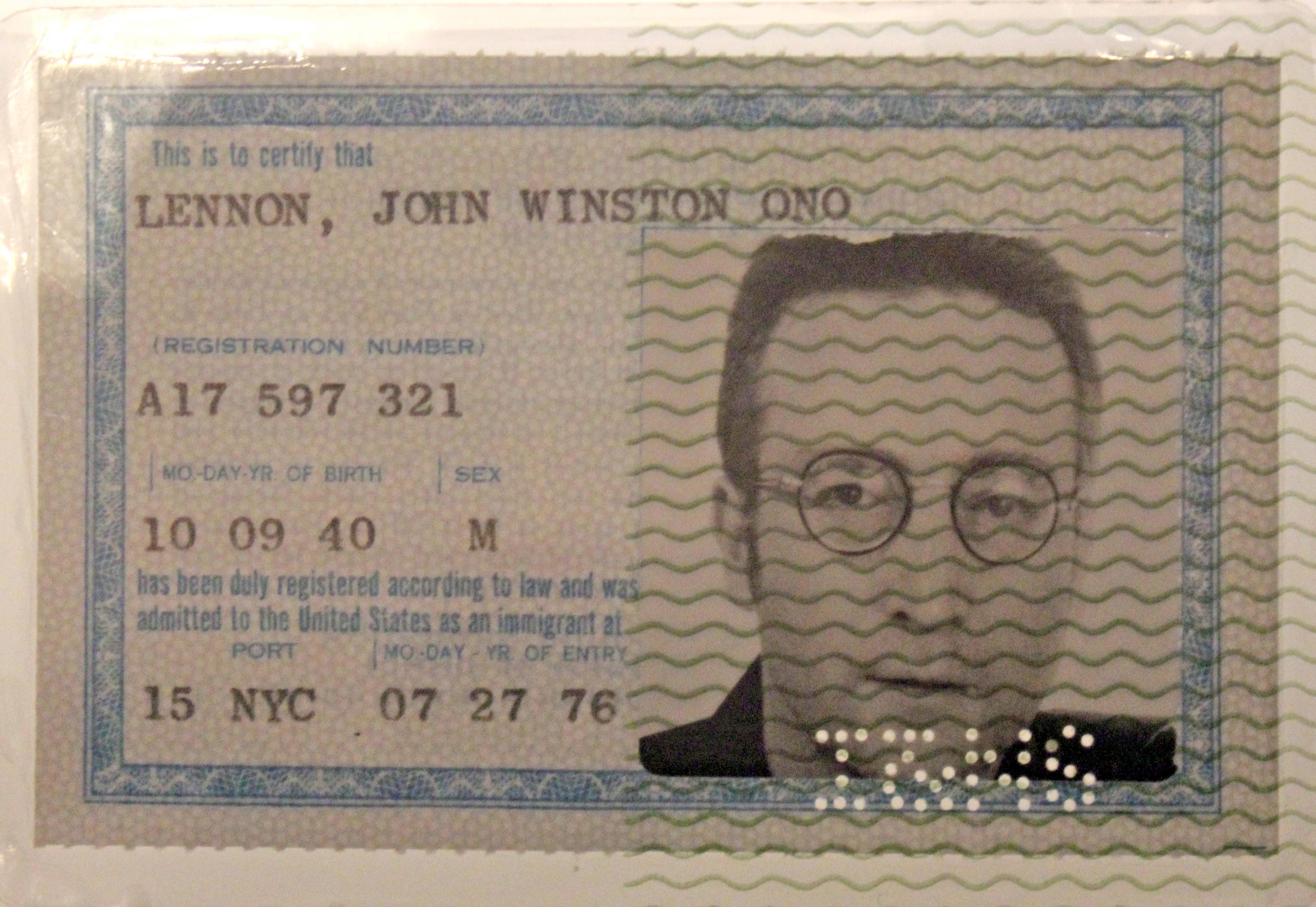 Moment image for Lennon's Permanent Residency Status Confirmed
