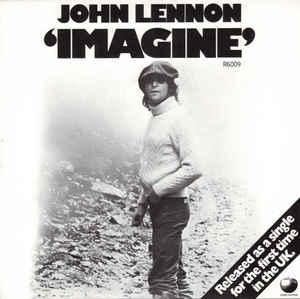 Moment image for Iconic composition: Lennon's 'Imagine' on the piano, his most famous solo work.