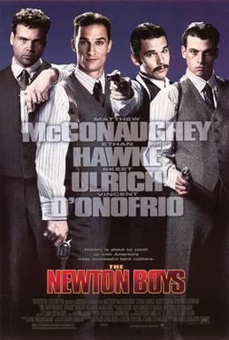 Moment image for Matthew McConaughey shines in historical crime drama "The Newton Boys" as bank robber Willis Newton.