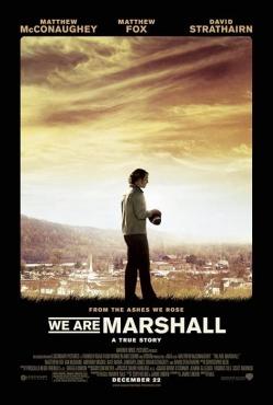 Moment image for Matthew McConaughey portrays Jack Lengyel in inspiring film about rebuilding Marshall University football after tragedy.