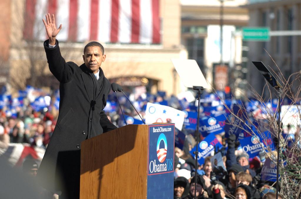 Moment image for Announced candidacy for the 2008 Democratic presidential nomination | Springfield, Illinois