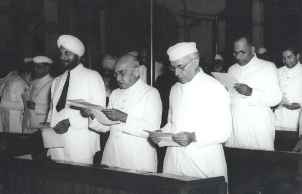 Moment image for Nehru's Objectives Resolution leads India towards independence and shapes its future constitution.