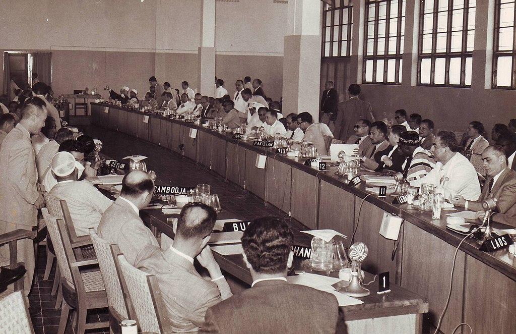 Moment image for Bandung Conference: Non-aligned nations unite against Cold War tensions, paving way for Non-Aligned Movement.