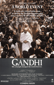 Moment image for Roshan Seth's depiction of Nehru in *Gandhi* enhances historical narrative and critical acclaim.