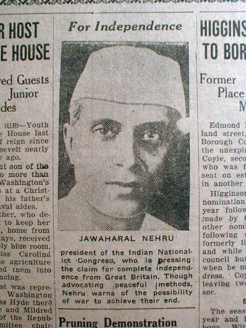 Moment image for Jawaharlal Nehru's Call for Total Independence from British Rule in India.