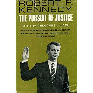 Moment image for Robert F. Kennedy's "The Pursuit of Justice" emphasizes legal reform and civil rights in America.