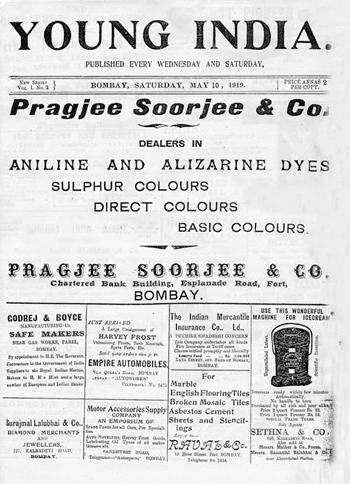 Moment image for Charged with sedition for the authorship of three articles in Young India