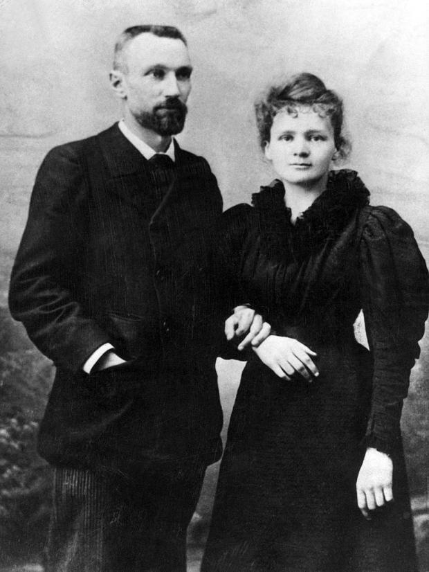 Moment image for Marie Skłodowska and Pierre Curie's secular marriage in France leads to scientific breakthroughs.